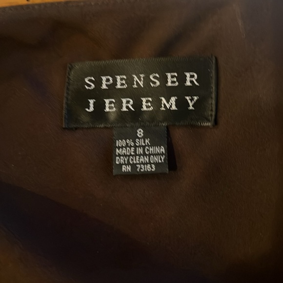 PARTY PARTY Gorgeous100% SilkSpenserJermy lightlyBeaded Purple&orangeFlowers.8π - Picture 7 of 13